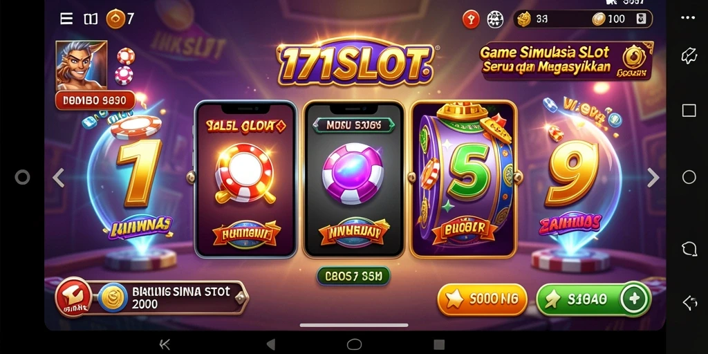 Gameplay menarik 171SLOT dengan berbagai tema mesin slot.