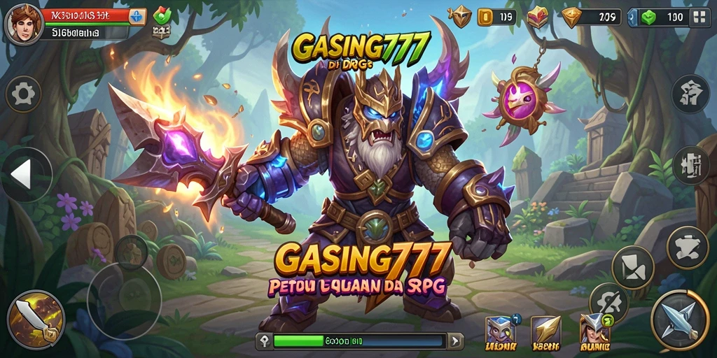Tampilan gameplay GASING777 yang seru di dunia RPG.