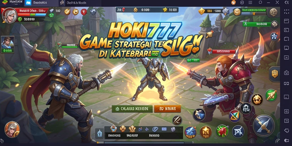 Tampilan gameplay HOKI777 yang mendebarkan dan strategis.