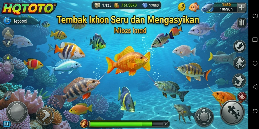 Screenshot HQTOTO menampilkan aksi tembak ikan yang seru dan mendebarkan.