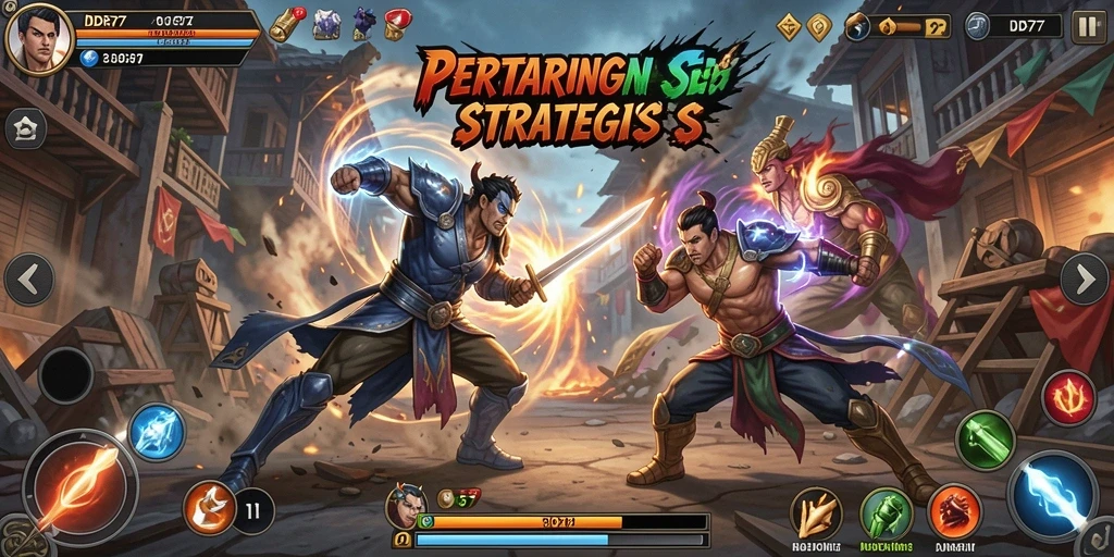 Tampilan gameplay IDR77 dengan aksi pertarungan yang mendebarkan.