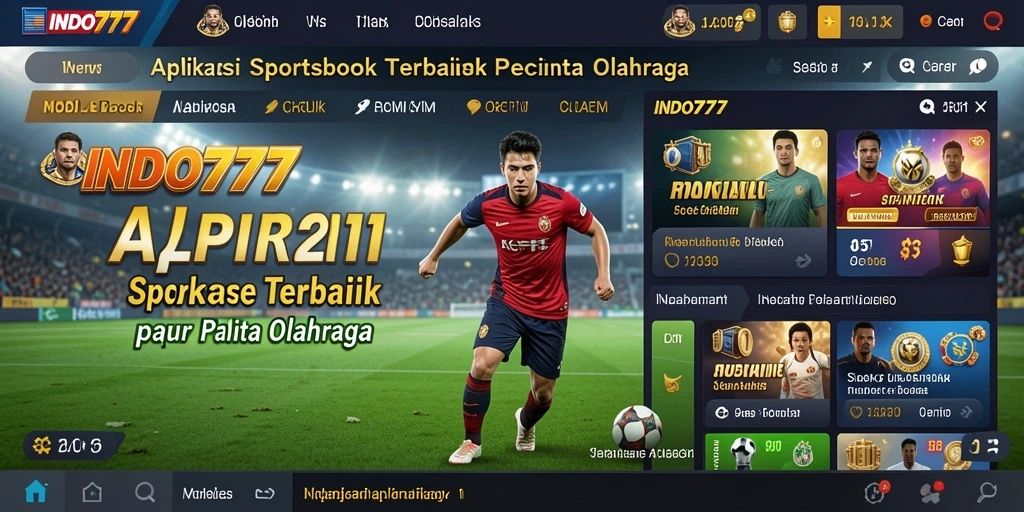 Tampilan menarik dari INDO777 dengan opsi taruhan olahraga.