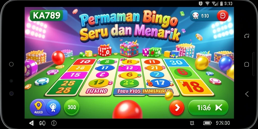 Tampilan gameplay KA789 dengan suasana bermain Bingo yang seru.