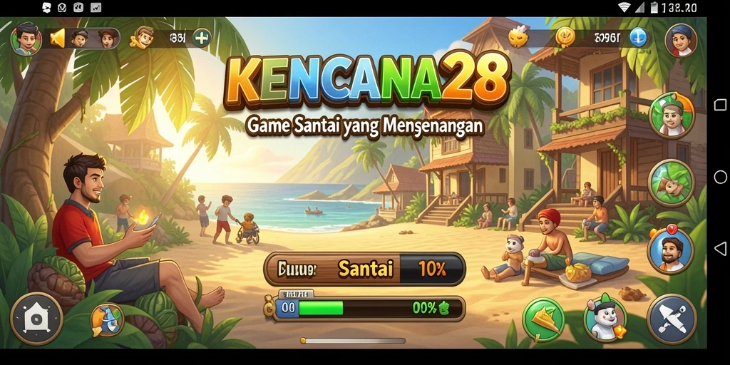 Tampilan gameplay KENCANA28 yang mengasyikkan dan penuh warna.