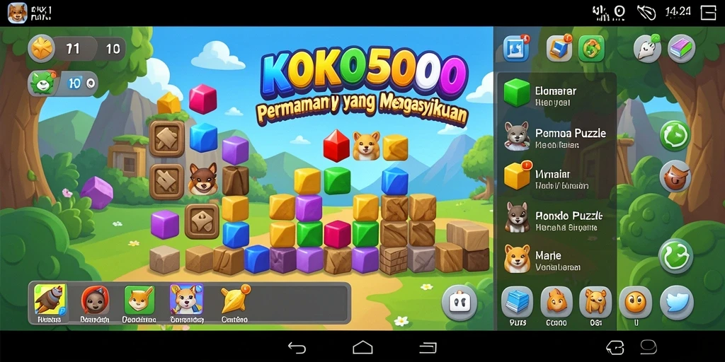 Tampilan gameplay KOKO5000 yang menantang dan menarik.