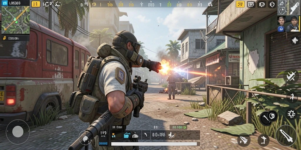 Tangkapan layar gameplay TPS yang mendebarkan di LOS303.