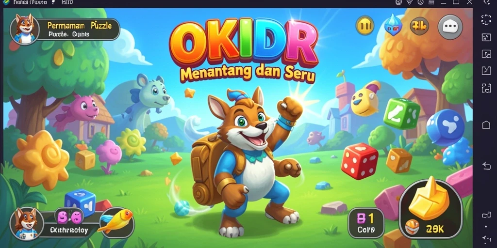 Gameplay menantang yang penuh teka-teki seru di OKIDR.