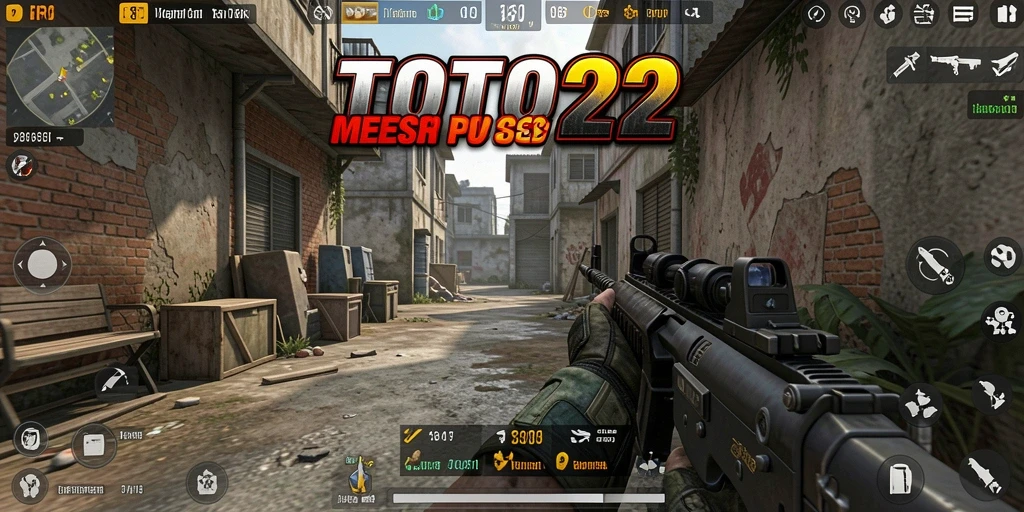 Screenshot gameplay menampilkan intensitas pertempuran di TOTO22.
